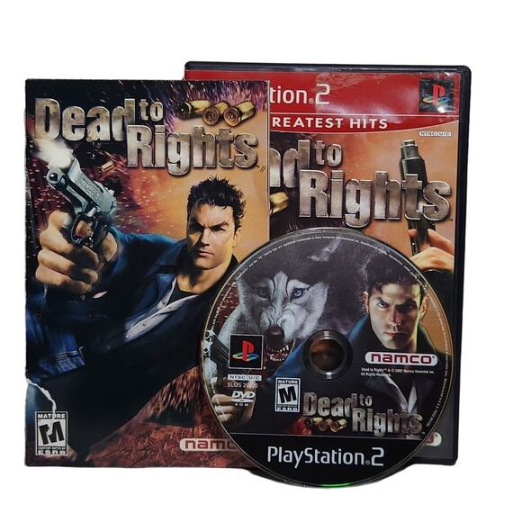 Dead To Rights PS2 Greatest Hits Video Game (Namco, 2002) CIB Pre-owned - Picture 1 of 6